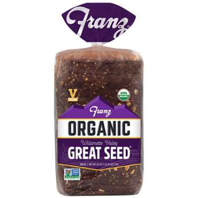 Franz Organic Sandwich Bread Willamette Valley Great Seed - 26 Oz - Image 2