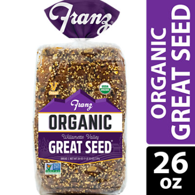 Franz Organic Sandwich Bread Willamette Valley Great Seed - 26 Oz