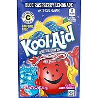 Kool-Aid Unsweetened Blue Raspberry Lemonade Powdered Drink Mix Packet - 0.22 Oz - Image 3