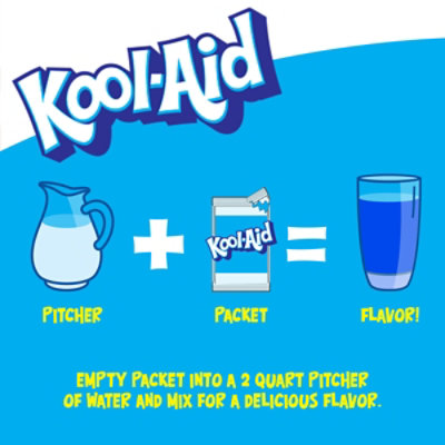 Kool-Aid Unsweetened Blue Raspberry Lemonade Powdered Drink Mix Packet - 0.22 Oz - Image 5