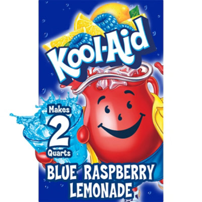 Kool-Aid Unsweetened Blue Raspberry Lemonade Powdered Drink Mix Packet - 0.22 Oz - Image 2