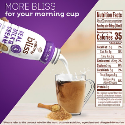 Coffee mate Natural Bliss Sweet Cream All Natural Liquid Coffee Creamer - 16 Fl. Oz. - Image 5
