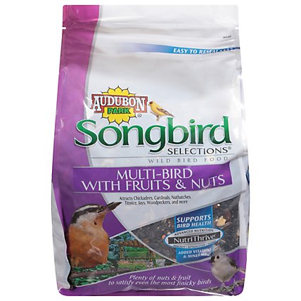 Audubon Park Songbird Selections Wild Bird Food Multi-Bird With Fruits & Nuts Bag - 5 Lb - Image 2