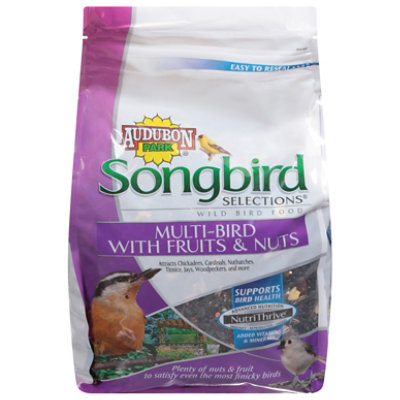 Audubon Park Songbird Selections Wild Bird Food Multi-Bird With Fruits & Nuts Bag - 5 Lb