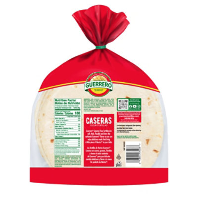 Guerrero Tortillas Flour Soft Taco De Harina Caseras Bag 10 Count - 20.83 Oz - Image 2