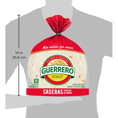 Guerrero Caseras Flour Tortillas Soft Taco Size - 10 Count - Image 5