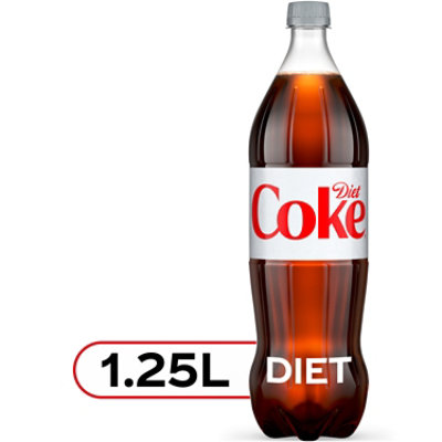 Diet Coke Soda Pop Cola - 1.25 Liter - Image 1