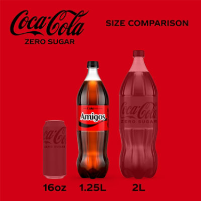 Coca-Cola Zero Sugar Soda Bottle - 1.25 Liter - Image 3
