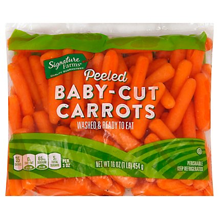 Signature Farms Baby-Cut Peeled Carrots - 16 Oz - Image 1