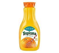 Tropicana Pure Premium Low Acid No Pulp 100% Orange Juice with Vitamins A and C Bottle - 52 Fl. Oz.