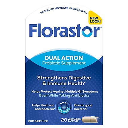 Florastor Daily Probiotic Supplement 250 mg Capsules - 20 Count - Image 3