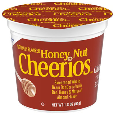 Cheerios Cereal Whole Grain Oat Honey Nut Cup - 1.8 Oz - Image 3