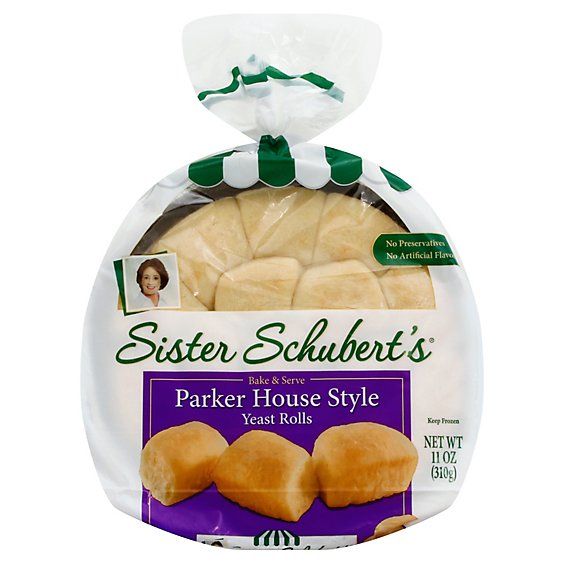 Sister Schuberts Yeast Rolls Warm & Serve Parker House Style - 11 Oz