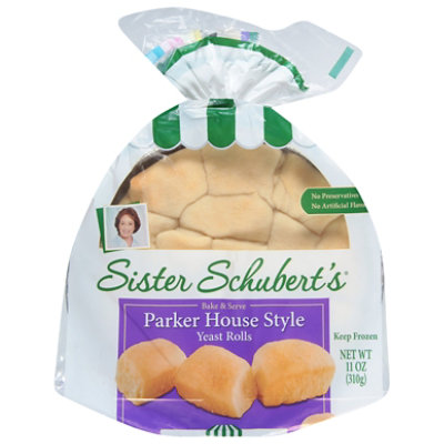 Sister Schuberts Yeast Rolls Warm Serve Parker House Style 11 Oz Tom Thumb