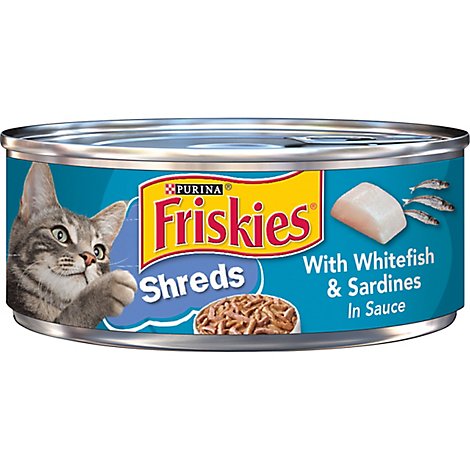 Friskies Cat Food Wet Whitefish & Sardines - 5.5 Oz