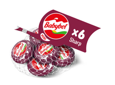 Mini Babybel Sharp Original Snack Cheese 6 Count - 4.2 Oz