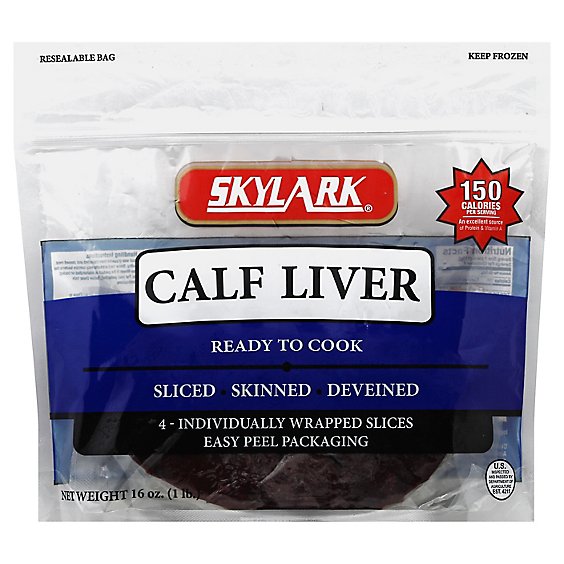 Skylark Calf Liver - 16 Oz