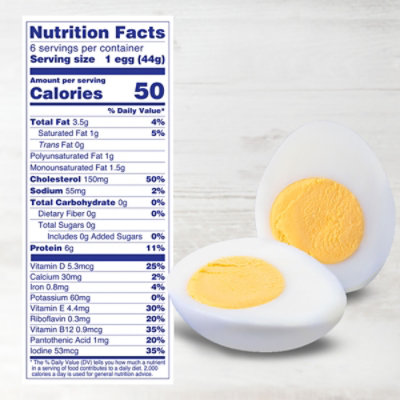 Eggland's Best Hard Cooked Eggs - Medium White - 6 Count - Image 2