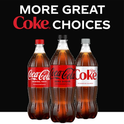 Coca-Cola Soda Pop Zero Sugar - 1 Liter - Image 4