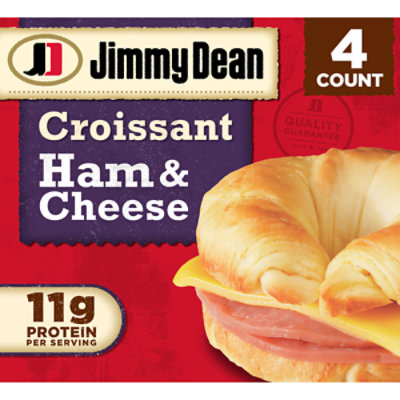 Jimmy Dean Ham & Cheese Croissant Sandwiches 4 Count - Image 1