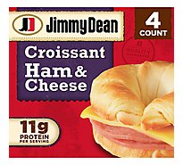 Jimmy Dean Ham & Cheese Croissant Sandwiches 4 Count