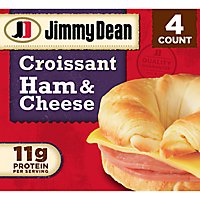 Jimmy Dean Ham & Cheese Croissant Sandwiches 4 Count - Image 1