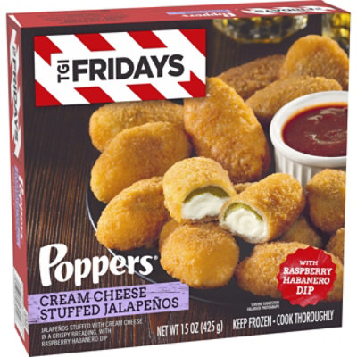 TGI Fridays Frozen Appetizers Cream Cheese Stuffed Jalapeno Poppers Box - 15 Oz - Image 3