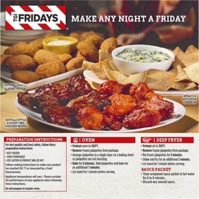 TGI Fridays Frozen Appetizers Cream Cheese Stuffed Jalapeno Poppers Box - 15 Oz - Image 7