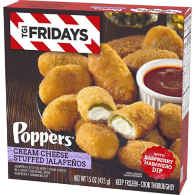 TGI Fridays Frozen Appetizers Cream Cheese Stuffed Jalapeno Poppers Box - 15 Oz - Image 4