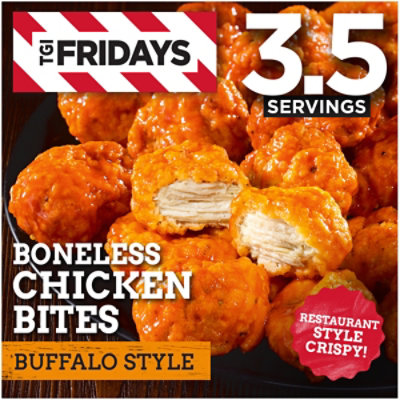 TGI Fridays Frozen Appetizers Buffalo Style Boneless Chicken Bites Box - 15 Oz - Image 2