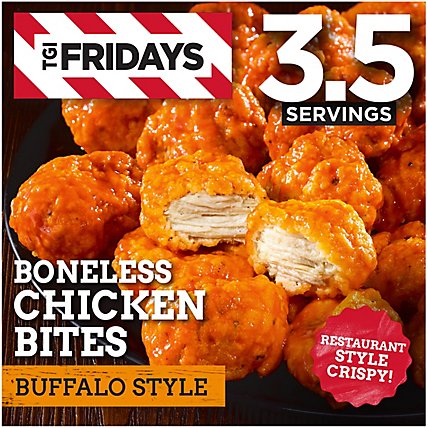 TGI Fridays Frozen Appetizers Buffalo Style Boneless Chicken Bites Box - 15 Oz - Image 1