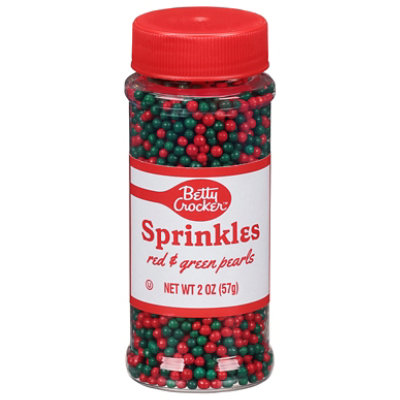 Betty Crocker Cupcake Gems Red And Green Pearls - 2.0 Oz - Image 3