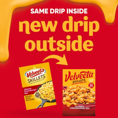 Velveeta Skillets Ultimate Cheeseburger Mac One Pan Dinner Kit Box - 12.8 Oz - Image 3