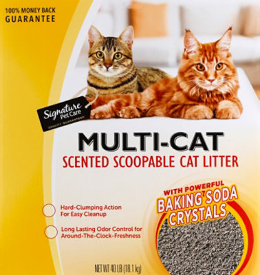 Signature Pet Care Cat Litter Scented Multiple Cat - 40 Lb - Image 2