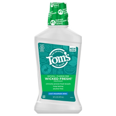 Toms of Maine Mouthwash Wicked Fresh! Cool Mountain Mint - 16 Fl. Oz. - Image 3