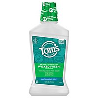 Toms of Maine Mouthwash Wicked Fresh! Cool Mountain Mint - 16 Fl. Oz. - Image 1