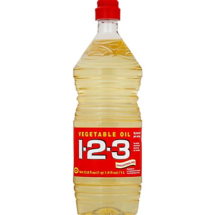 1-2-3 Vegetable Oil - 33.8 Fl. Oz. - Image 2