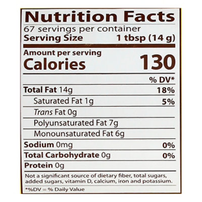 1-2-3 Vegetable Oil - 33.8 Fl. Oz. - Image 4