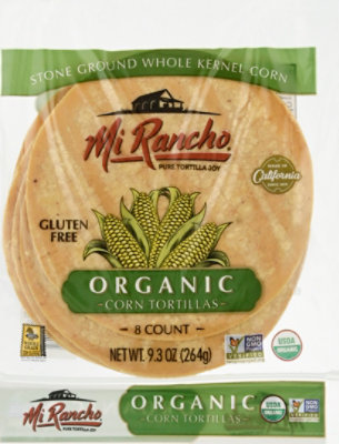 Mi Rancho Organic Tortilla Corn Bag 8 Count - 9.33 Oz - Image 2