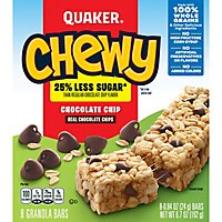 Quaker Chewy Granola Bars 25% Less Sugar Chocolate Chip - 8-0.84 Oz - Image 2