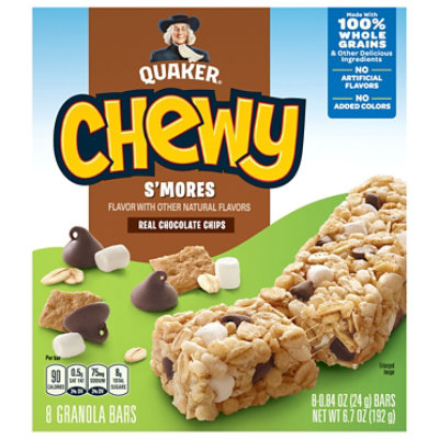 Quaker Chewy S'mores Granola Bars, 0.84 oz 8 Count