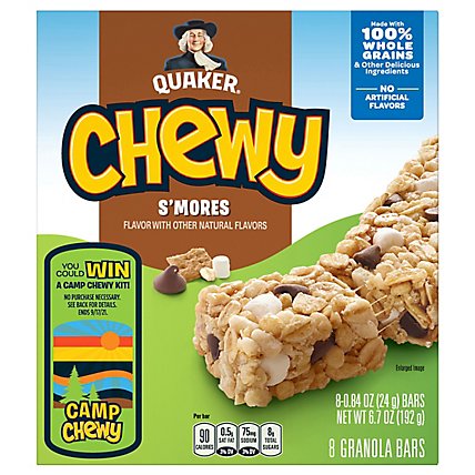Quaker Chewy Granola Bars Smores - 8-0.84 Oz - Image 1