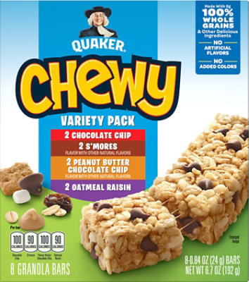 Quaker Chewy Granola Bars Variety Pack - 8-0.84 Oz - Image 2