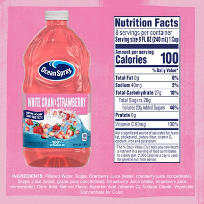 Ocean Spray White Cranberry Strawberry - 64 Fl. Oz. - Image 4