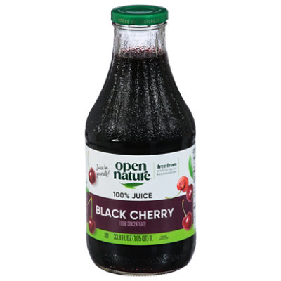 Open Nature 100% Juice Black Cherry - 33.8 Fl. Oz - Image 3