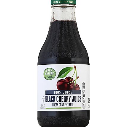 Open Nature 100% Juice Black Cherry - 33.8 Fl. Oz - Image 2
