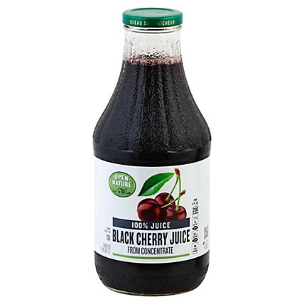 Open Nature 100% Juice Black Cherry - 33.8 Fl. Oz - Image 1