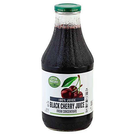 Open Nature 100% Juice Black Cherry - 33.8 Fl. Oz