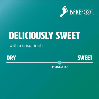 Barefoot Cellars Moscato White Wine -4-187 Ml - Image 3