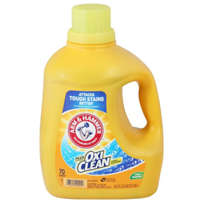 ARM & HAMMER Plus OxiClean Clean Meadow 70 Loads Liquid Laundry Detergent - 122.5 Fl. Oz. - Image 2